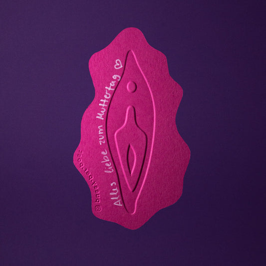 Vulva Statement-Karte | "Alles liebe zum Muttertag <3"
